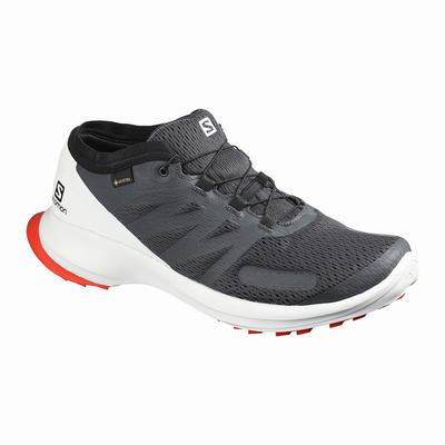 Salomon SENSE FLOW GTX - Miesten Polkujuoksukengät - Mustat